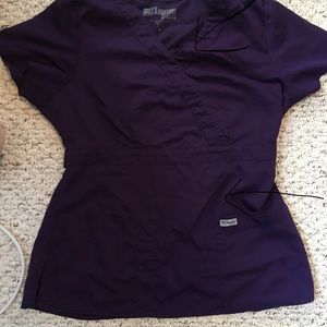 3 used grey’s anatomy medium scrub tops